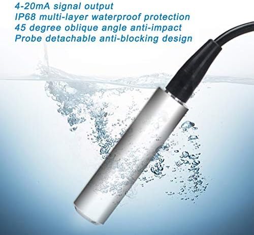 [Australia - AusPower] - DC 24V 4-20mA Throw-in Type Liquid Water Level Sensor Transmitter For Detecting 0-5m Range Depth 