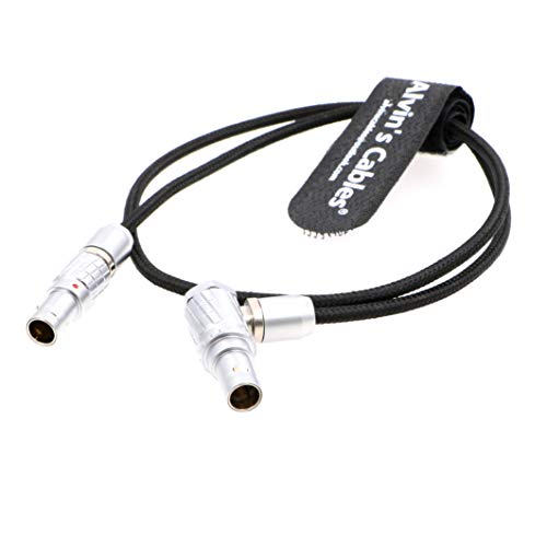 Alvin's Cables Teradek Bond ARRI Alexa Camera Power Cable 2 Pin Male to 2 Pin Male Right Angle 19.7in