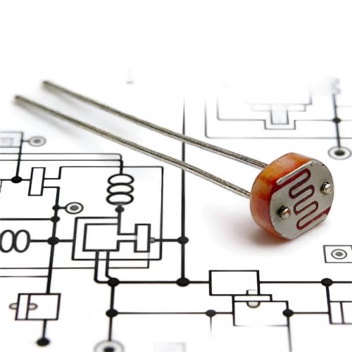 Pack of 30 LDR Photoresistors 5539 5 mm, Light Dependent Resistor for Electronics Projects