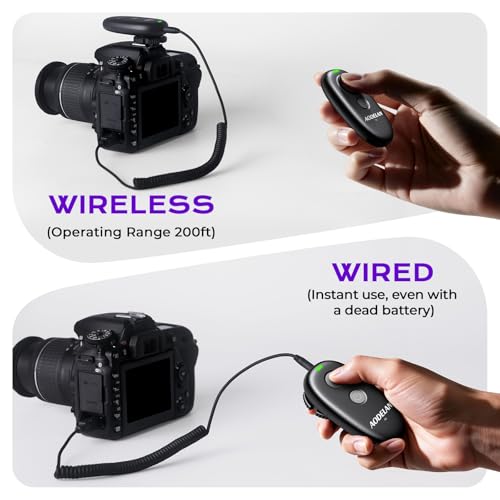AODELAN for Nikon Camera Rechargeable Wireless Remote Shutter Release