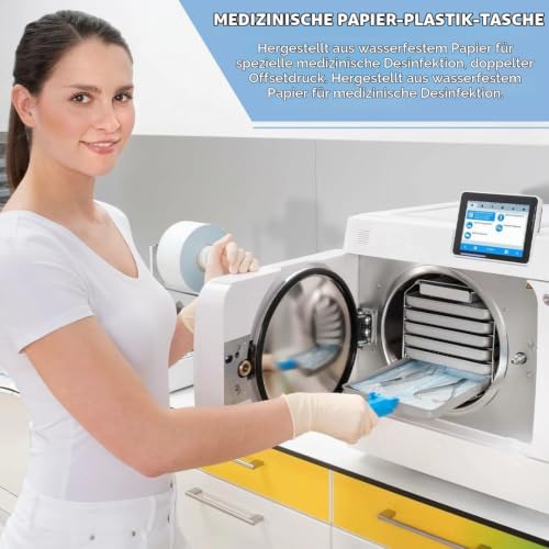 Pack of 200 Sterilisation Bags, Self-Sealing Sterilisation Bags, Sterilisation Bags, Dental Self-Sealing Sterilisation Bag