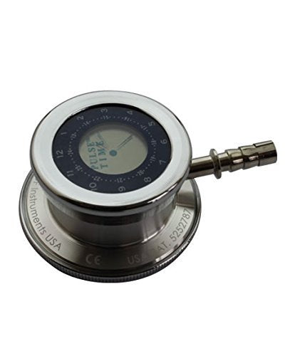 [Australia - AusPower] - MDF Instruments, Pulse Time® 2-in-1 Digital LCD Clock and Single Head Stethoscope - Free-Parts-for-Life & Lifetime Warranty - Pastel Blue (MDF740-03) 