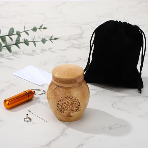 2 Small Urns for Human Ashes Memorial Set