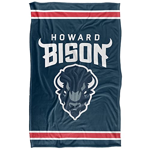 LOGOVISION Official Collegiate Primary Logo Collection Silky Touch Super Soft Throw Blanket Collection 36" x 58" Howard University