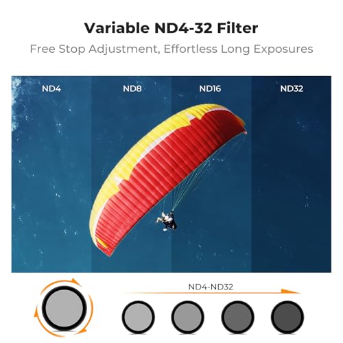 K&F CONCEPT CPL VND Effect Filter Kit for DJI Osmo Action 6 Snap on-3Pack VND+CPL+Black Diffusion 1/4