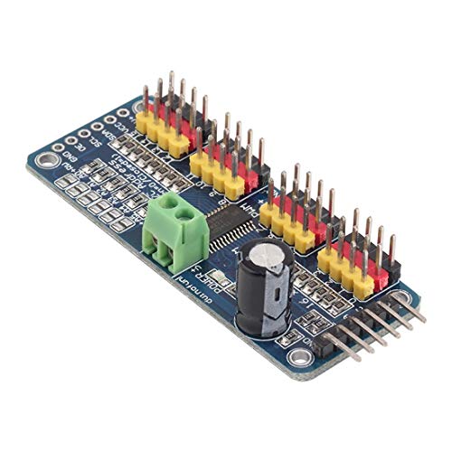 Hailege Robort PCA9685 16 Channel IIC I2C 12-Bit PWM Servo Motor Drive Module Set of 2