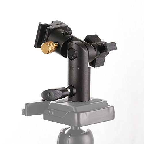 Fotga 2 Pack Camera Flash Speedlite Mount Swivel Light Stand Bracket with Umbrella Reflector Holder for Camera DSLR Nikon Pentax Olympus DSLR Flashes Studio Light LED Light