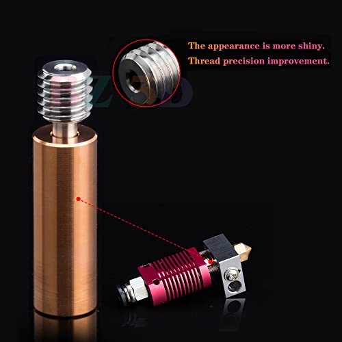 Ender 3 CR-10 Bi-Metal Heatbreak,Ender 3 V2 All Metal BiMetal Heatbreak for Ender 3/V2/Pro/Ender 5/Plus/CR-10/10S/S4/S5/CR-10 V2/V3/Neptune 3/Pro/Plus/Max/Neptune 4/Pro 3D Printer Hotend.(2PCS)