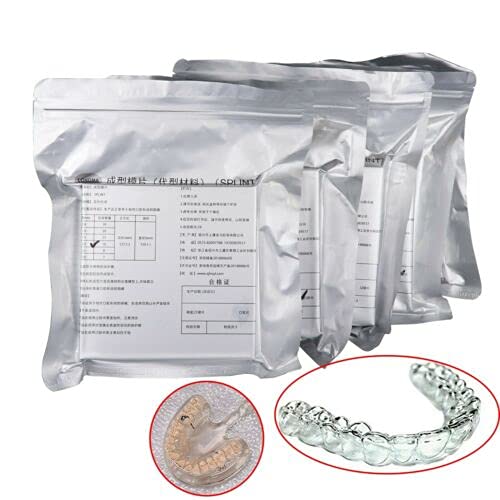 Dental Lab Rail Thermoforming Material for Vacuum Forming Soft Hard 1/1.5/2mm (1.0mm, Hard)