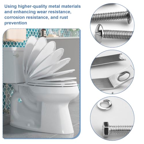 IUXLXHF toilet seat bolt anchor kit for Kohler 84999, replacement hardware pieces.