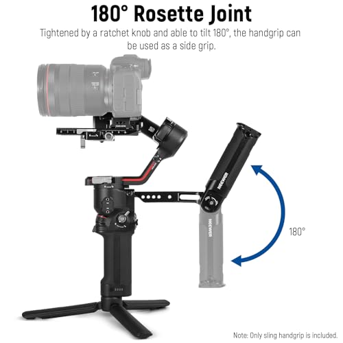 NEEWER Adjustable Sling Handle Grip Compatible with DJI Ronin RS4 RS3 Mini RS 3 Pro RS 2 RSC 2 Gimbal Stabilizer for Low Angle Shot, Max Load 13.2lb, ST49