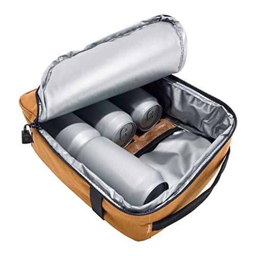 Carhartt Cargo Series insulated lunch cooler in brown with 4 can capacity, durable thermocooler for on-the-go use.