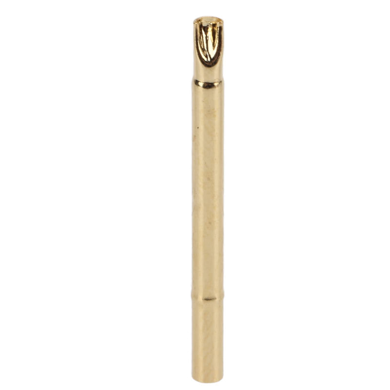 [Australia - AusPower] - FILFEEL R125-4S 100Pcs Spring Test Probe Sleeve, 2.4mm Probe Sleeve Drilling Size, Brass Testing Pin Spring Probe Set for P125 Series Pin 