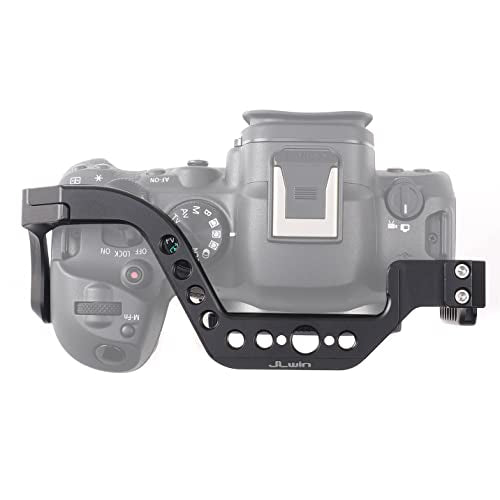 Hersmay EOS R6 II / R6 III Camera Cage with Top Handle for Canon EOS R6 Mark II, R6 Mark III Mirrorless Camera Aluminum Alloy Film Movie Making Camera Video Cage with Shoe Mount For Canon EOS R6II/III