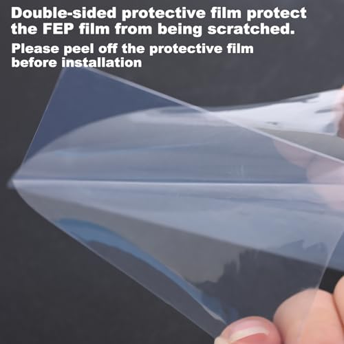 6PCS FEP Release Film for Mars 2 Pro/Mars 2 /Mars 3 Pro/Mars 3 3D Printers 200x140x0.15mm