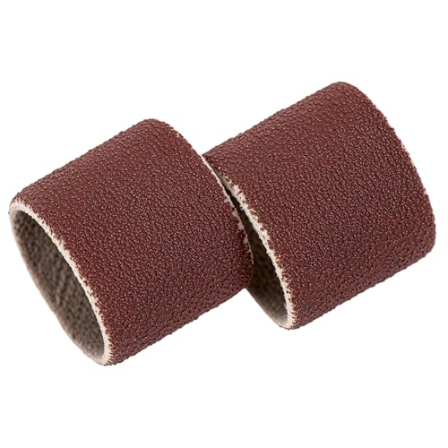 QWORK 132 Piece Sanding Sleeve Set, 120 Sanding Belts in Different Sizes and 12 Sanding Rollers, Compatible with Dremel Rotary Tool