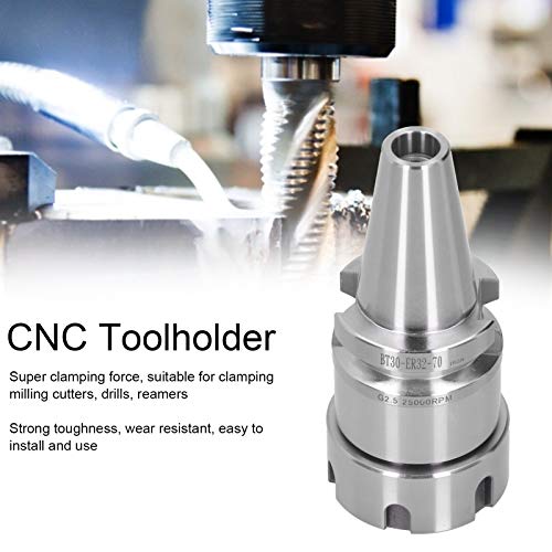 CNC Tool Holder for BT30 ER32-70 Milling Machine with Balancing Collet - Universal Adjustable Tool Holder