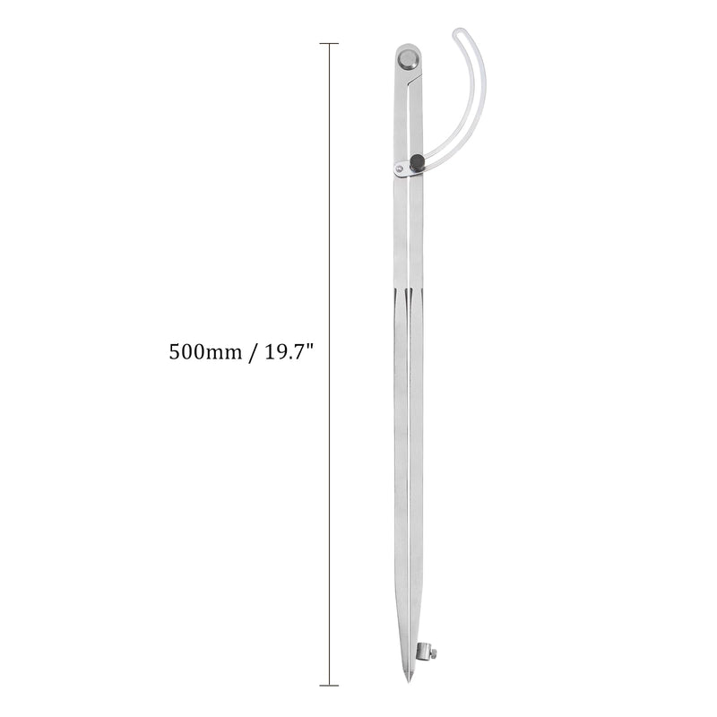 [Australia - AusPower] - Wing Divider Compass - [20 Inch] Carbon Steel Woodworking Compass with Pencil Holder for Metalworking Drawing Use, Hardened Points 