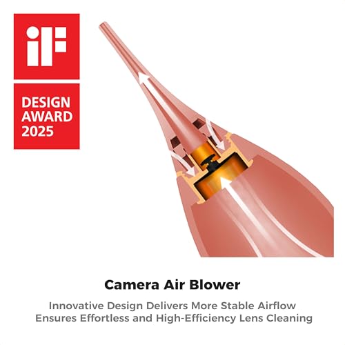 K&F CONCEPT Camera Air Blower, with Long Nozzle/Short Nozzle Switch Design