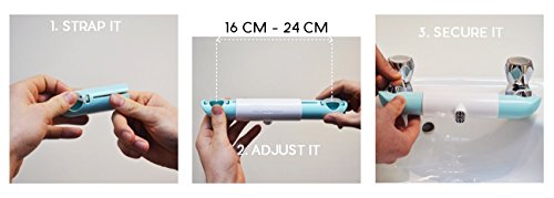 Adaptor for Sinks with Separate TAPS, for Mixing hot and Cold Water in Kitchen & Bathroom. This Connector Helps Save Water (White) Medium White
