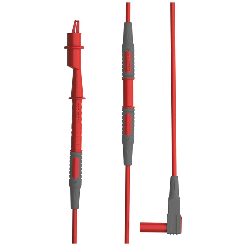 [Australia - AusPower] - Klein Tools 69483 Meter Test Leads Accessory Kit with (2) Right-Angle Leads, (2) Lead Extenders, (2) Lead Heads, (2) Alligator Clips, and Case 