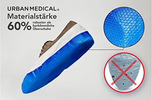 Long Life Shoe Covers With Non-Slip Soles | Extra Thick - 9.6 g - Waterproof | One Size | Tear-proof | Skid-Proof | Shoe Covers | Shoe Covers in 50 and 100 Packs |