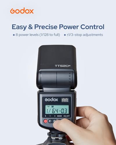 Godox TT520III Camera Flash Kit with RT-16 433MHz Wireless Trigger, GN33 Universal Manual Speedlite for Canon Nikon Sony Fujifilm Olympus Panasonic Pentax DSLR Cameras with Standard Hot Shoe Flash with trigger kit