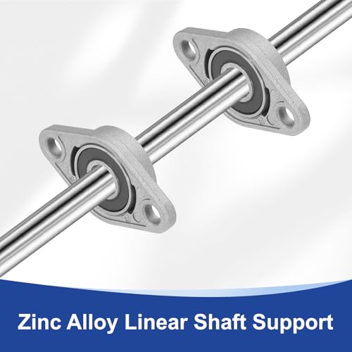 sourcing map Pillow Block Bearing 1" (25mm) Bore Zinc Alloy Steel Mounted Flange Pillow Block Self-Alignment Insert Bearings Housing for Machinery Power Agriculture Pack of 4 25mm