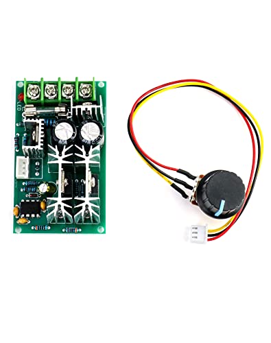 QWORK PWM DC Motor Speed Controller 12V 24V 36V 48V 20A High Performance Drive Module Adjustable Speed PWM Electronic Regulator