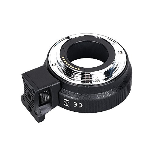 Commlite CM-EF-EOS M Auto-Focus Lens Mount Adapter for EF/EF-S Lens to Canon EOS M (EF-M Mount) Mirrorless Camera Lens Converter Ring for Canon EOS M1 M2 M3 M5 M6 M10 M50 M100 EF-EOS M