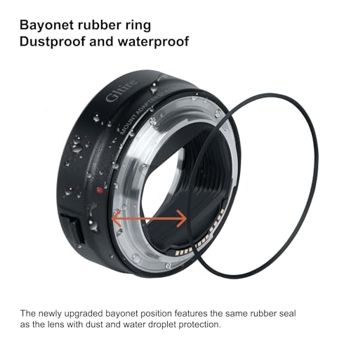 Canon EF to RF Lens Mount Adapter for Canon EF/EF-S Lenses – EF-EOS R Adapter Compatible with EOS R/RP/R5/R6/R7/R10 Mirrorless Cameras blacks