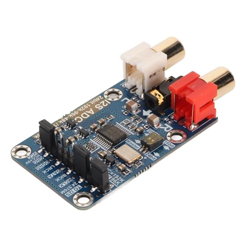 I2S ADCCapture Card Module, 24Bit 192k/96k Master Slave Mode, Analogue to I2S Signal, 3.5 mm Input, 6dB Gain