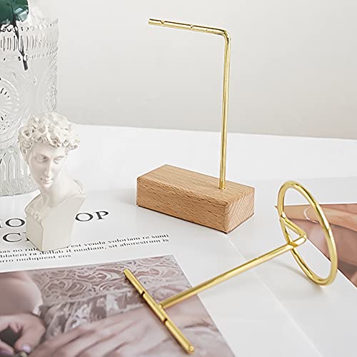 4pcs Beech Earring Display Stands for Selling, Earring Holder Organizer for Retail, Small Wood Jewelry Organizer Stands Jewelry Display for Show
