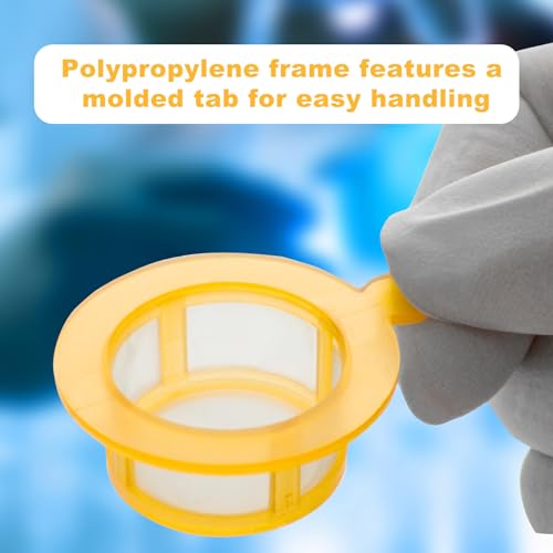 CryoKing 70µm sterile nylon mesh cell strainer with handle, 50-piece pack