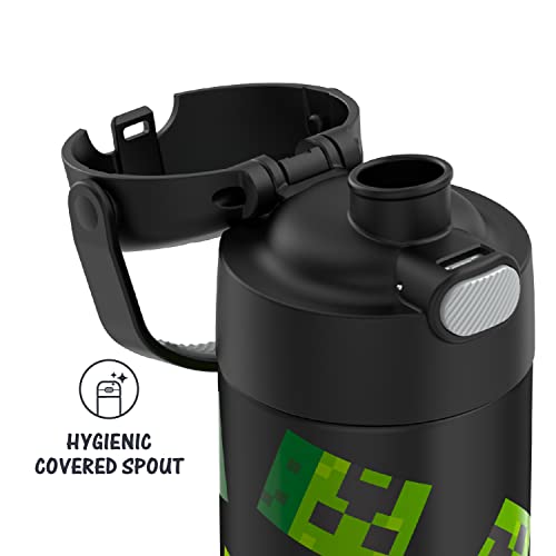 THERMOS FUNTAINER Minecraft Water Bottles, 16 Ounce & 12 Ounce