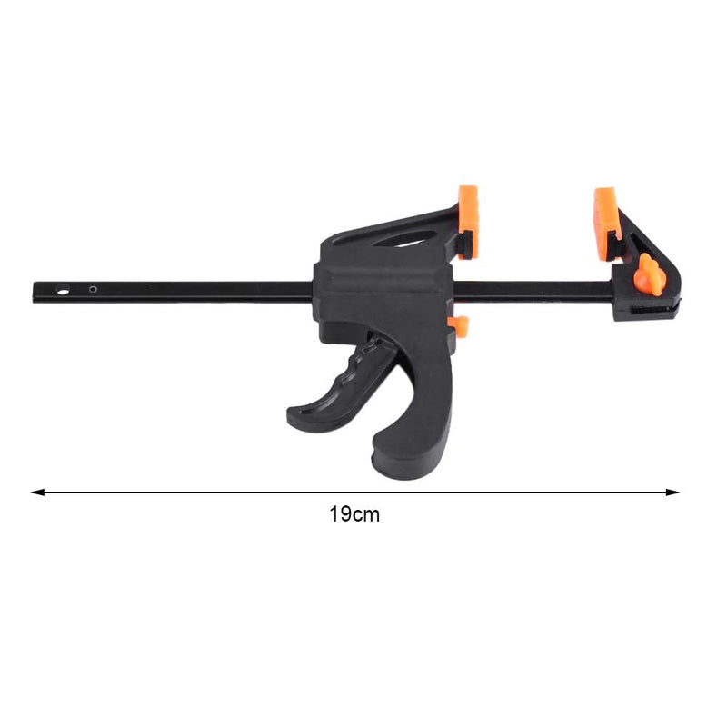 [Australia - AusPower] - Woodworking F Clamp, Plastic Woodworking Clip F Clamp Grip, Quick Ratchet Release Squeeze DIY Hand Gadget Tool 