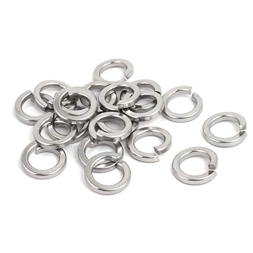 NACX M14 split lock washer, 304 stainless steel spring lock washer, 50-piece set