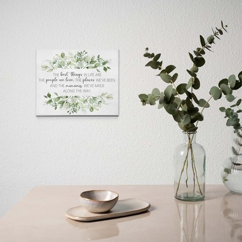 BIWSHA Sage Green Bathroom Wall Art Decor,Inspirational Home Decor 11 x 14 inches Best Things