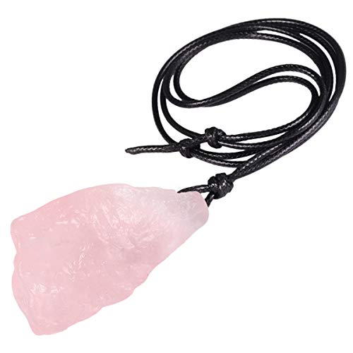 TUMBEELLUWA Natural Gemstone Necklace Raw Healing Crystal Jewelry Women Men