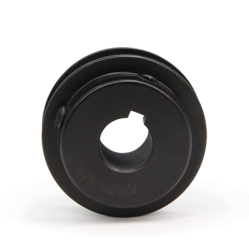[Australia - AusPower] - Zeberoxyz AK20 Single Groove Web Sheaves,2.0" OD 5/8" Bore V-Belt Sheave Cast Iron for V-Belt (5/8"Bore-2.0"OD, 1 Groove) 5/8"Bore-2.0"OD 