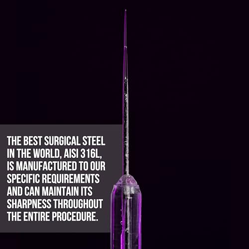 CM Supply PMU & Tattoo Needles 20 Pieces - 30/01RLLT-HARD Cartridge Needles - Harder Membrane - Compatible with Tattoo Machines & Pens - 316L Surgical Steel - For Permanent Makeup & Tattoo