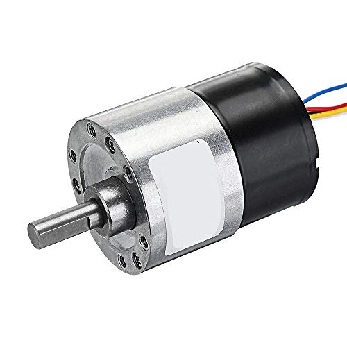 DollaTek DC 12V 37mm Diameter Gearbox Low noise Long life High Torque Brushless DC Gear Motor