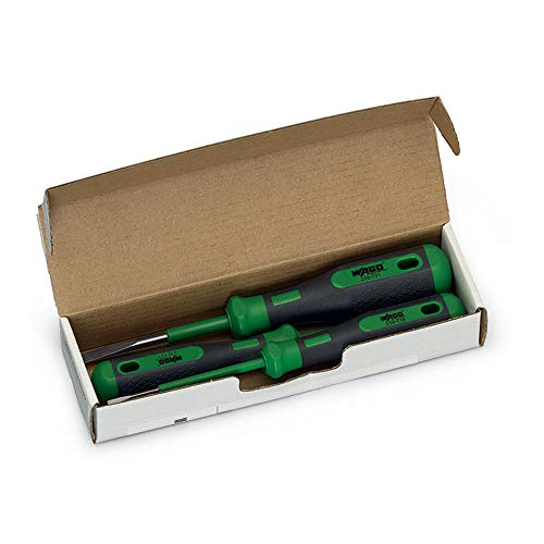 WAGO 210-722 green and black operating tool set with screwdrivers, 132.6 g