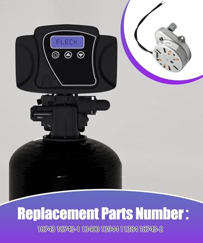 AWTURBO 18743-1 timer motor with mounting screws for water softeners