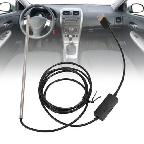 3-in-1 Industrial Endoscope, 1.5 m IP67 Waterproof Inspection Camera Type C Micro USB Endoscope with 6 LED Lights for Android Phone Tablet Device (5.0 mm) | Typ-C/Micro-USB-Schnittstelle zur Verwendung mit Android-Smartphones und -Tablets.