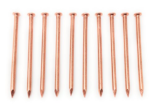 Br BRILLANTE 4 inch solid copper common nails, pack of 10 nail spikes