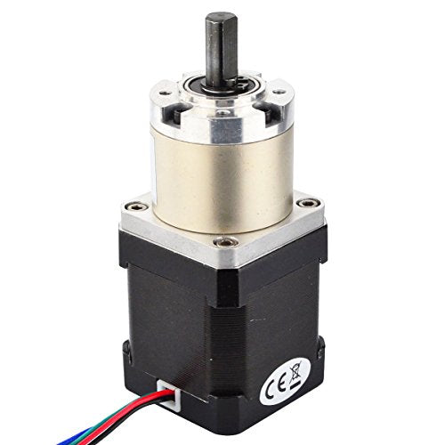 STEPPERONLINE Nema17 Gear Stepper Motor 1.68A 19:1 Planetary Gear