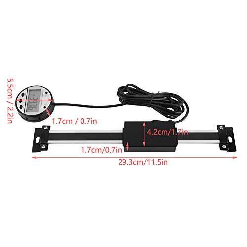Digital Readout Kit, Digital Display Scale, Path Sensor, LCD Readout Set, Precise Digital Linear Scale with LCD Displays and Mounting Accessories for Milling Machines etc., 0-150 mm, Higher