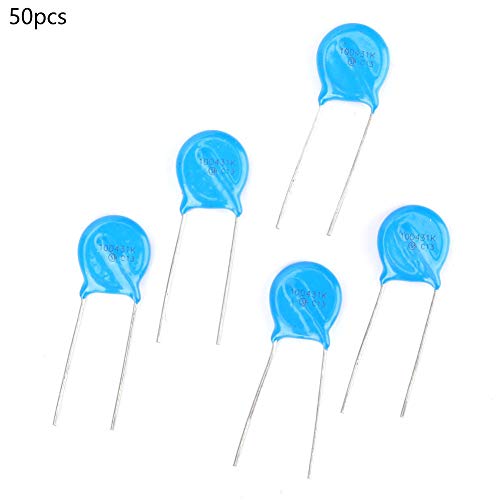 Varistors Set of 50 10D431K 10mm Diameter 430V Resistance Capacitor Electronic Fun Kit for Hobby Projects