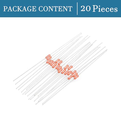 QUARKZMAN x 20pcs 10K Ohm NTC Thermistors Resistors for Air Conditioners | Glass sealed temperature sensors coefficient thermistors